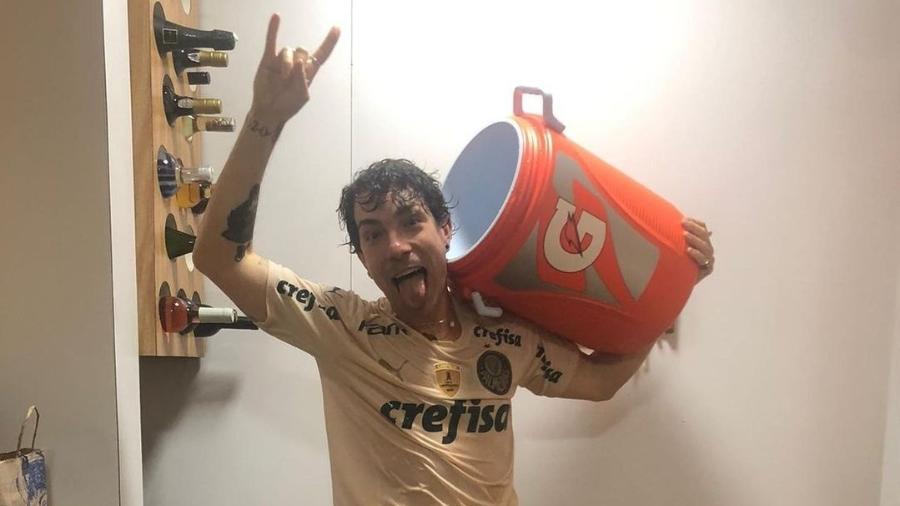 Di Ferrero celebrou terceiro título do Palmeiras na Libertadores - Reprodução/Instagram