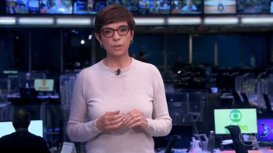 Renata Lo Prete está no comando do "Jornal da Globo" desde o ano de 2017 (Foto Reprodução/Globo)