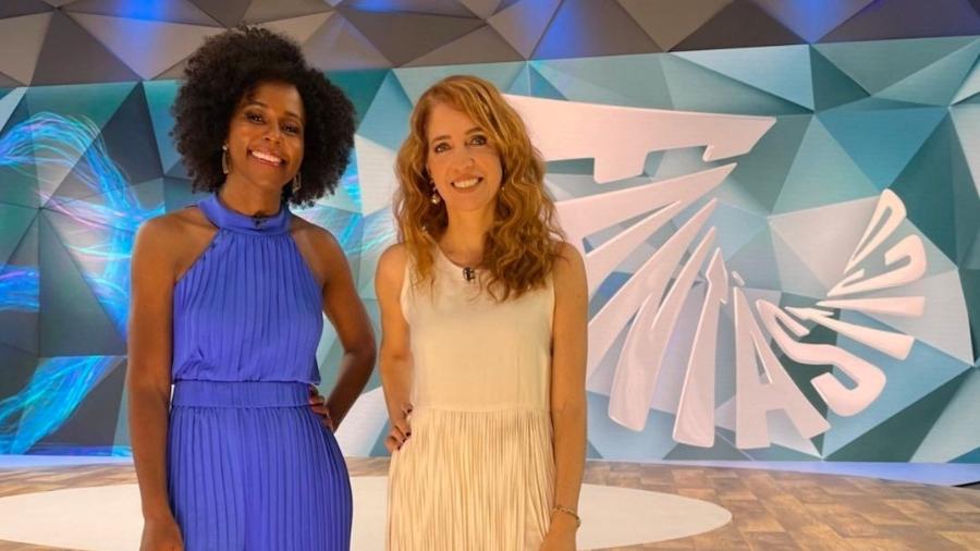 Maju Coutinho e Poliana Abritta, apresentadoras do Fantástico (Globo) - Reprodução/Instagram