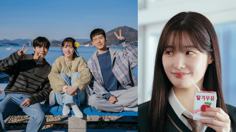 Elenco de "Família por Escolha" e Jung Chaeyeon em cena - Cortesia VIKI/Divulgação