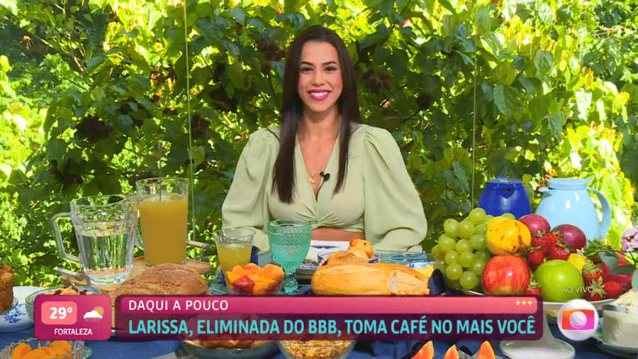 BBB 22: Larissa Tomásia foi a 6ª eliminada do programa - Reprodução/TV Globo