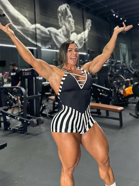 Fafa Araujo, influenciadora conhecida como "Mulher-Hulk" - Reprodução/Instagram