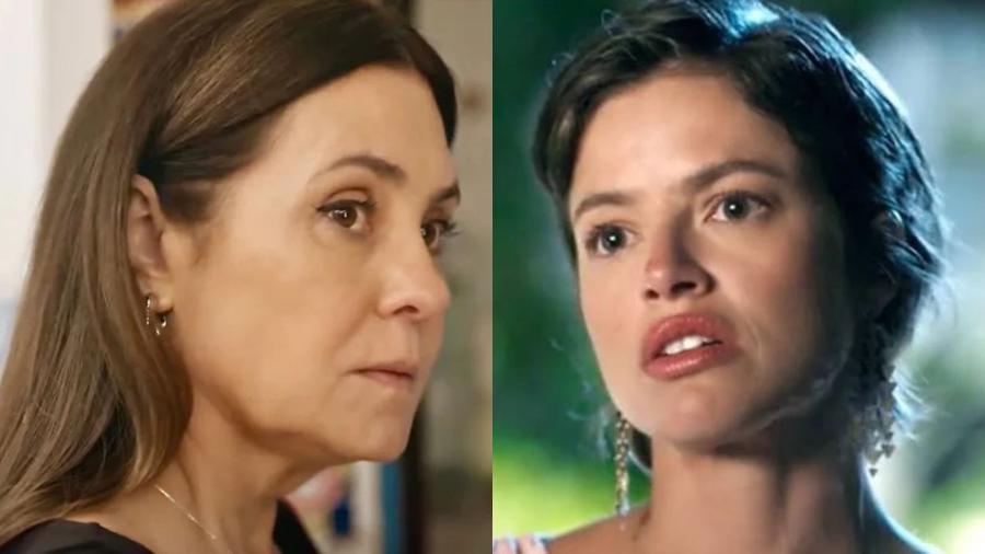 Mércia (Adriana Esteves) e Luma (Agatha Moreira) em Mania de Você - Reprodução/Globo