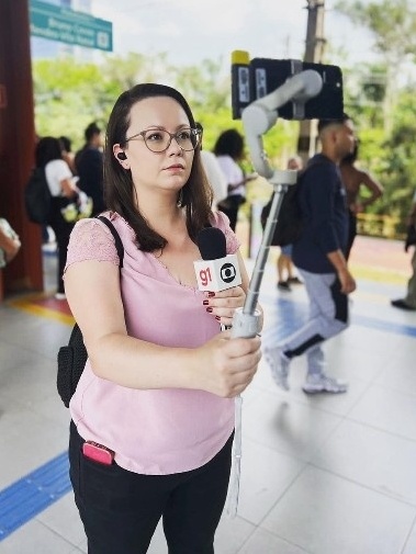 Beatriz Backes, jornalista da Globo. Imagem: Reprodução/Instagram/@bbackes.