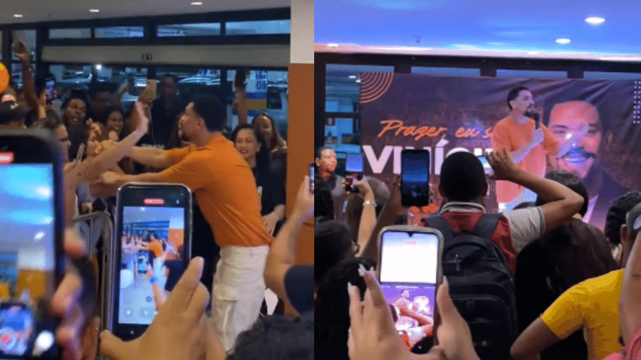Vinicius, do BBB 25, em encontro com fãs na Bahia - Reprodução/Instagram