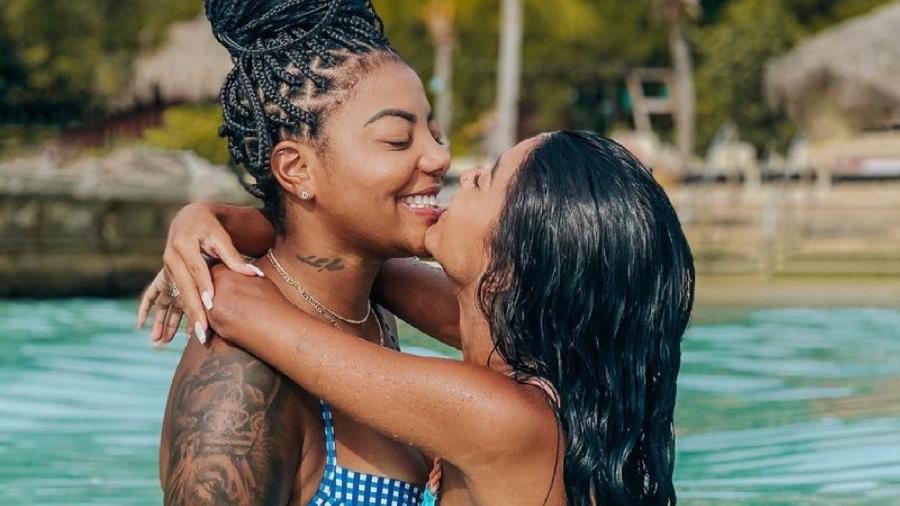 Ludmilla e Brunna Gonçalves quando viajaram para o caribe, em Curaçao - Reprodução/ Instagram @brunnagoncalves