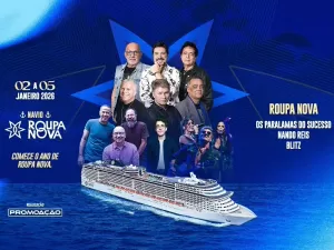 Nando Reis, Paralamas e Blitz são atrações do Navio Roupa Nova 2026