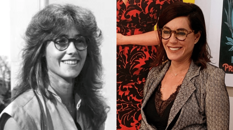 Christiane Torloni aos 24 anos, em "Baila Comigo" (1981), e em 2023, aos 66