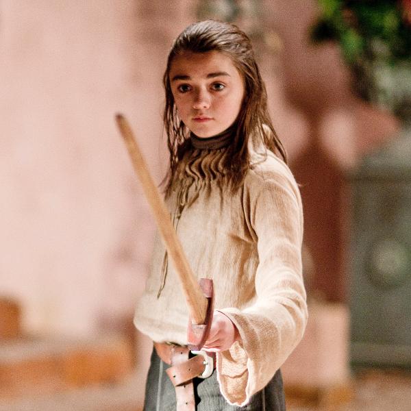 Maisie Williams como Arya na primeira temporada de 'Game of Thrones'