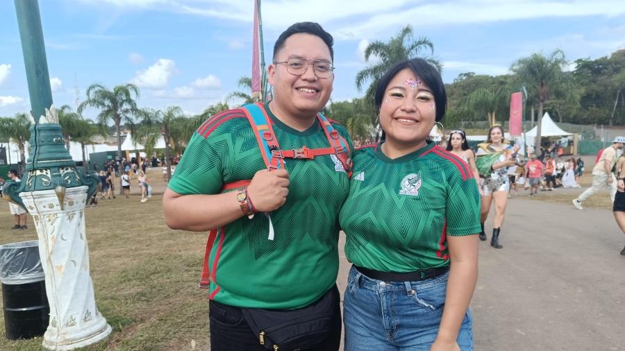 Abraham Saldaña e Jania Arteta vieram de Cidade do México para o Tomorrowland Brasil