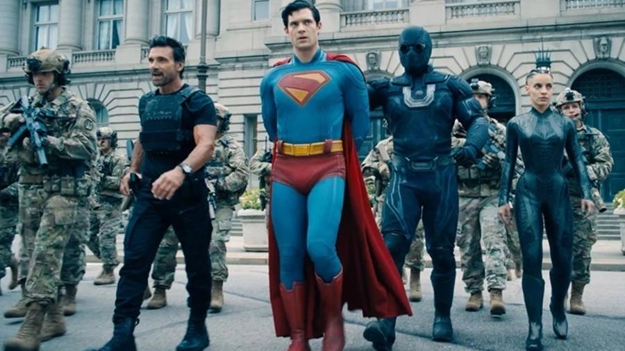 Cena do novo filme "Superman" Cena do novo filme "Superman"