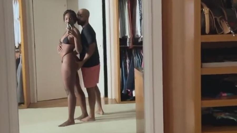 Iza compartilhou vídeo em que aparece com o marido, Sérgio Santos - Reprodução/Instagram