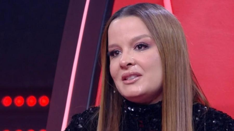 Maiara chorou durante apresentação no "The Voice Kids" - Reprodução/TV Globo