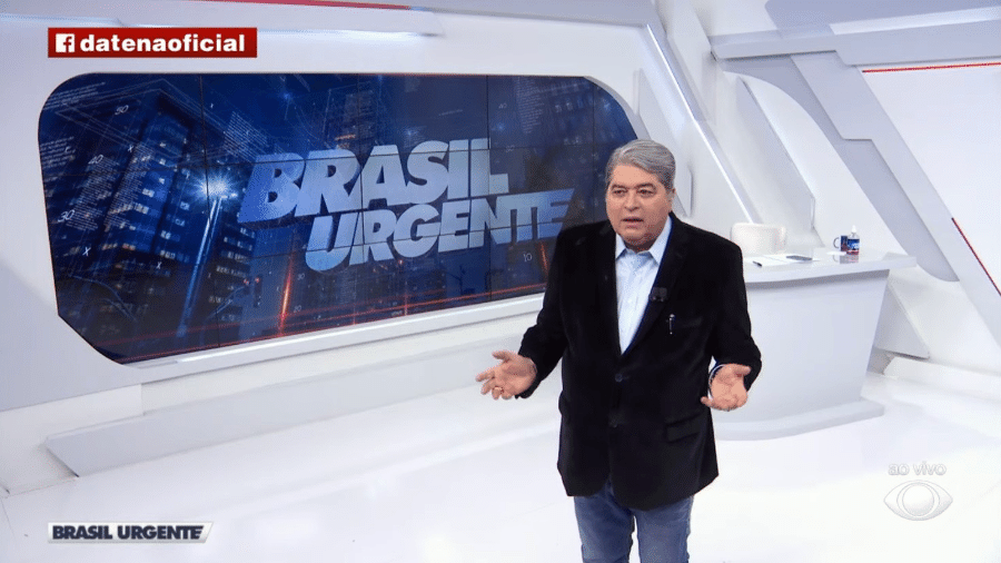 O apresentador do "Brasil Urgente", Datena, teve de tirar período de repouso após cirurgias