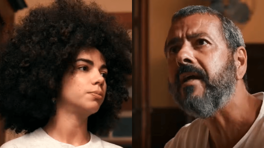 Zinha (Samantha Jones) e José Inocêncio (Marcos Palmeira) em "Renascer" - Reprodução/Globo