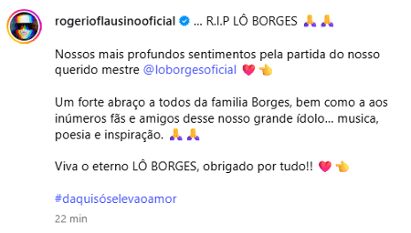 Homenagem de Rogério Flausino a Lô Borges