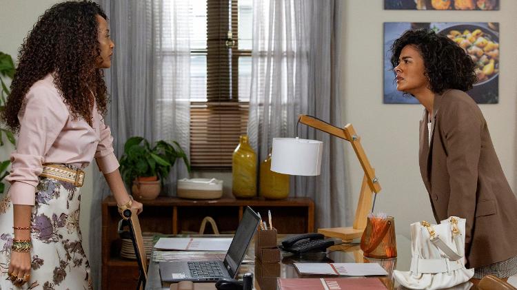 Raquel (Taís Araujo) e Maria de Fátima (Bella Campos) em 'Vale Tudo' Raquel (Taís Araujo) e Maria de Fátima (Bella Campos) em 'Vale Tudo'