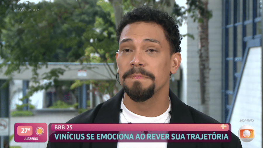 BBB 25: Vinícius cai no choro ao rever trajetória BBB 25: Vinícius cai no choro ao rever trajetória
