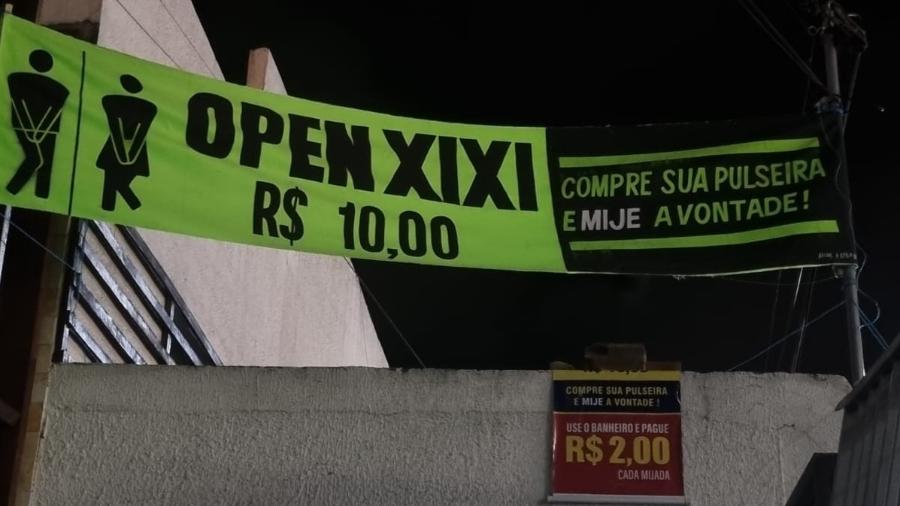 São João de Campina Grande: "Open xixi" em frente ao Parque do Povo