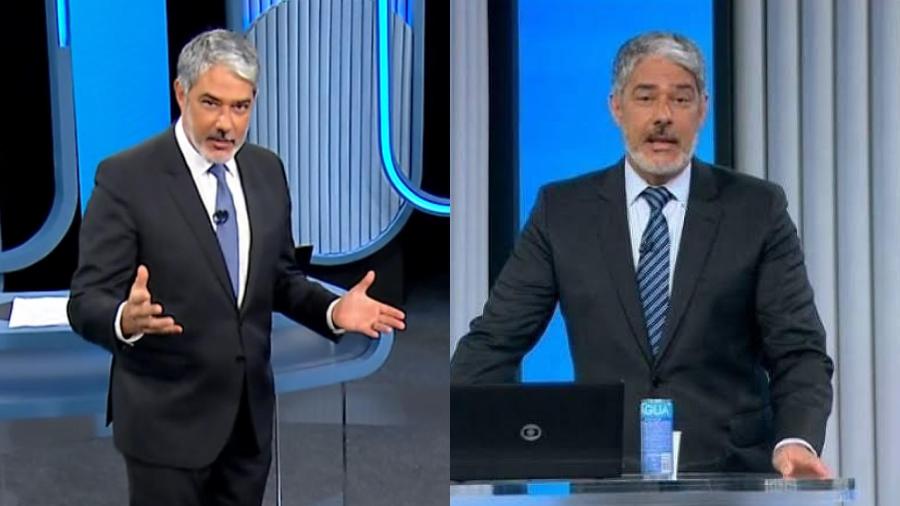 William Bonner na apuração em 2024 e 2022 na TV Globo