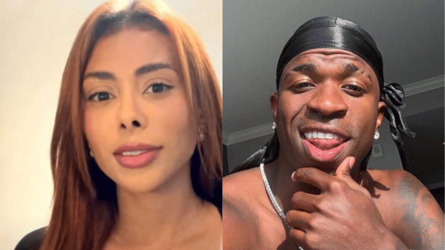 Modelo expõe conversas com Vini Jr.