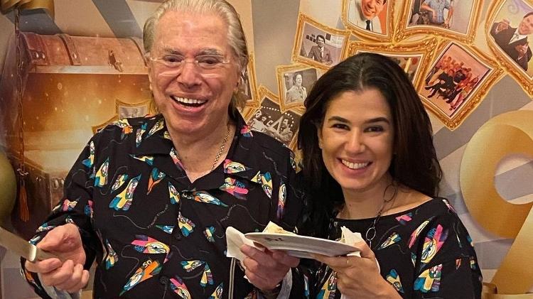 Renata Abravanel e Silvio Santos 