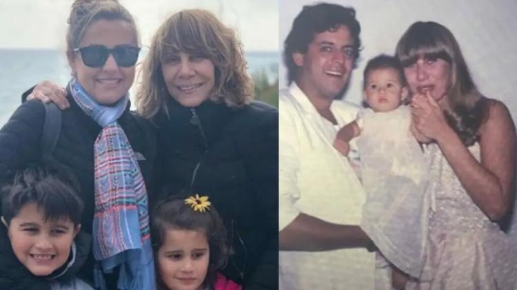 Renata Sorrah com a filha Mariana; ao lado, ela com Marcos Paulo e a filha Renata Sorrah com a filha Mariana; ao lado, ela com Marcos Paulo e a filha
