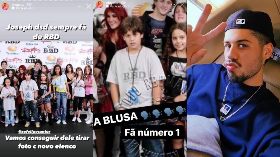 Zé Felipe tem 23 anos e foi fã de RBD na infância - Reprodução/Instagram