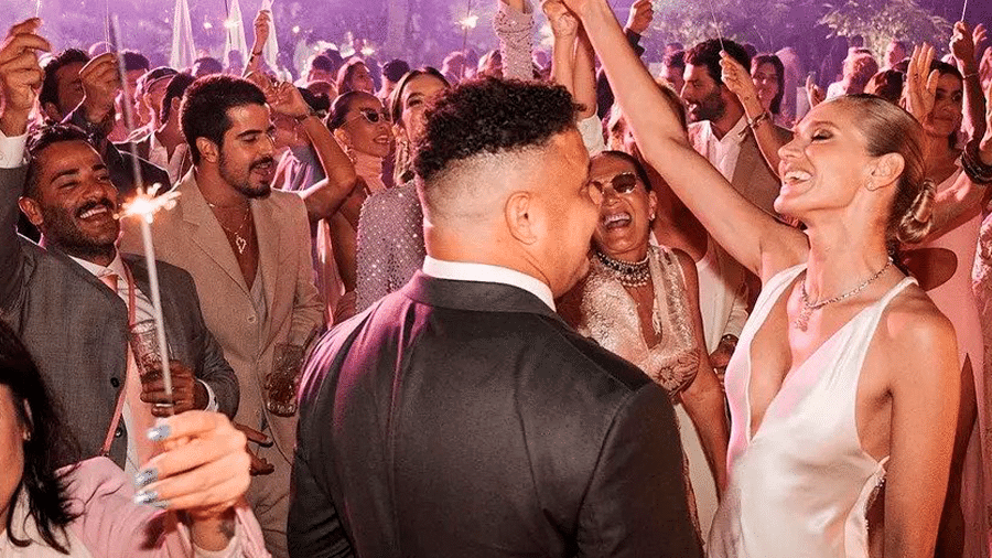 Enzo Celulari foi uma das celebridades que postaram fotos do casamento de Ronaldo e Celina Locks