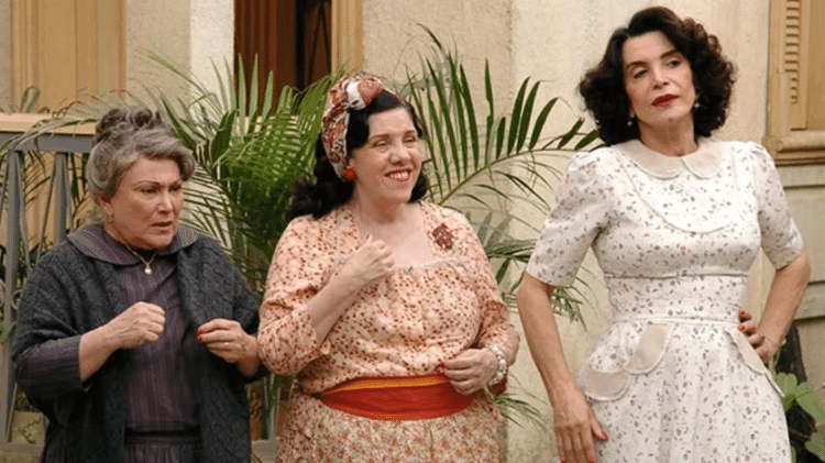 Ofélia (Nicette Bruno), Divina (Neusa Maria Faro) e Generosa (Lady Francisco) em 'Alma Gêmea'