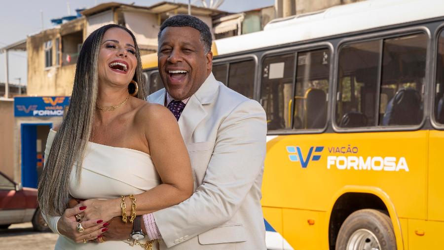 Rosana (Viviane Araujo) e Edson (Ailton Graça) em 'Volta por Cima'