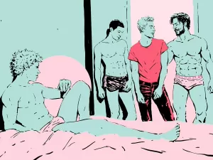 'De coleira e calcinha': minha primeira vez na gang bang gay