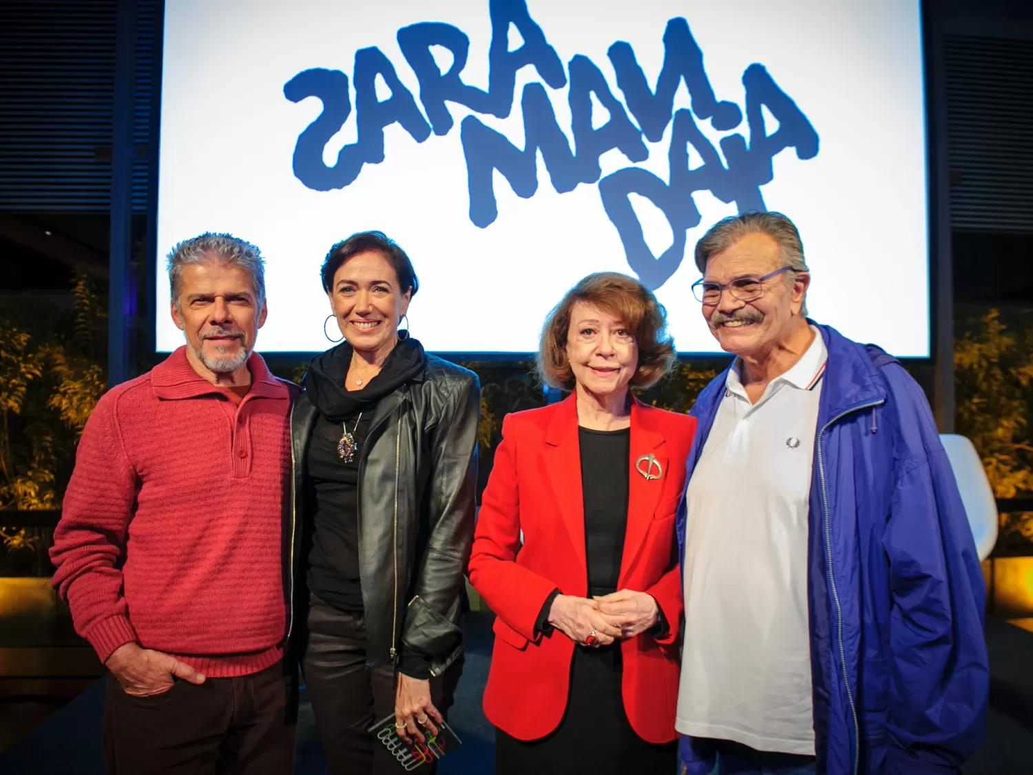 José Mayer, Lilia Cabral, Fernanda Montenegro e Tarcísio Meira em lançamento de novela da TV Globo - Alex Carvalho/Divulgação