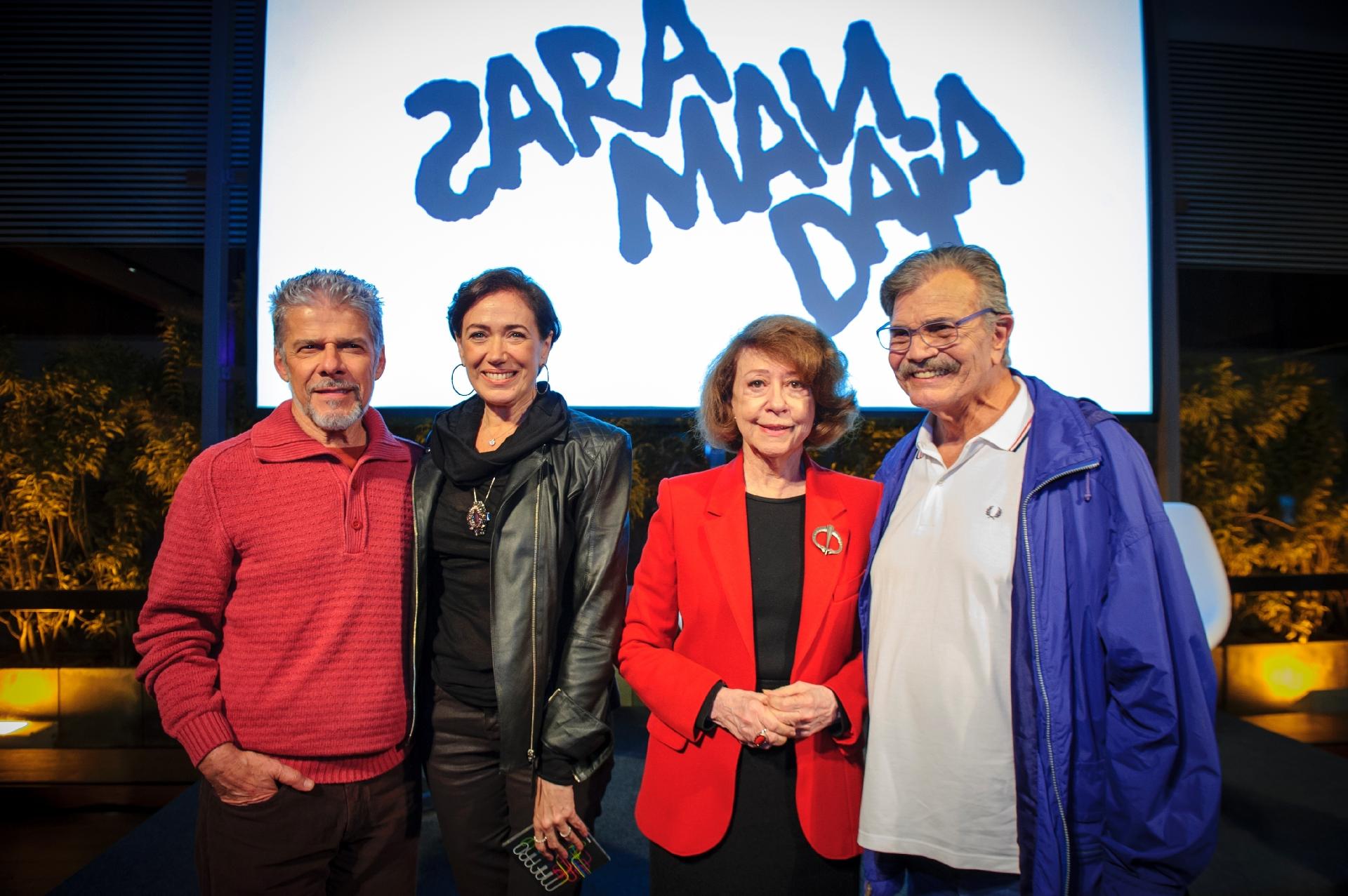 José Mayer, Lilia Cabral, Fernanda Montenegro e Tarcísio Meira em lançamento de novela da TV Globo - Alex Carvalho/Divulgação