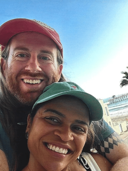 A cineasta Bárbara Marques e o marido, Tucker May