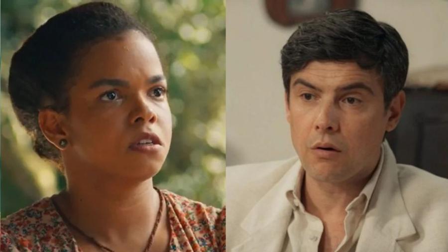 Dita (Jennifer Nascimento) e Candinho (Sérgio Guizé) em 'Êta Mundo Melhor!' Dita (Jennifer Nascimento) e Candinho (Sérgio Guizé) em 'Êta Mundo Melhor!'