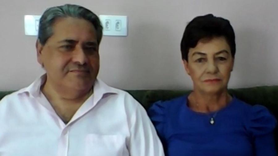 Leonardo Oliveira de Moraes e a esposa Rosa Bartoski de Moraes - Reprodução/ Max