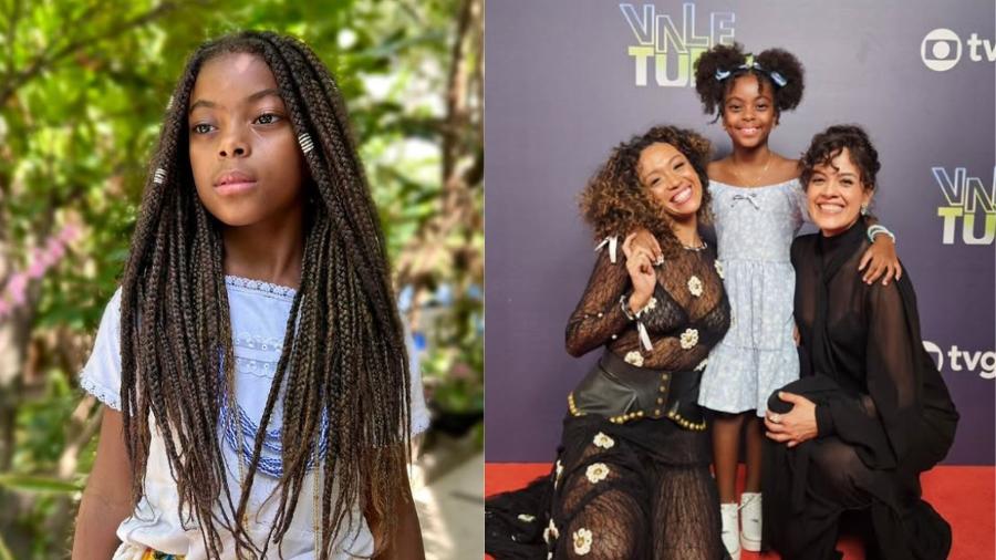 Luara Telles é a Sarita em "Vale Tudo": ela será filha de Laís (Lorena Lima) e Cecília (Maeve Jinkings) - Divulgação