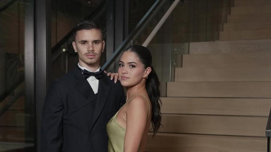 Romeo Beckham e a ex-namorada, Kim Turnbull - Reprodução/Instagram @romeobeckham