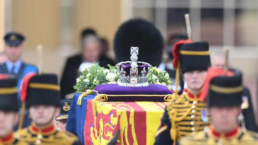 Cortejo fúnebre da rainha Elizabeth 2ª por Londres - Daniel Leal - Pool/Getty Images