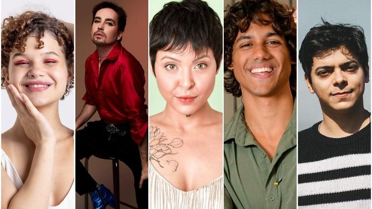 Analu Sampaio, Johnny Hooker, Kell Smith, Lucas Mamede e Tuca Oliveira Analu Sampaio, Johnny Hooker, Kell Smith, Lucas Mamede e Tuca Oliveira