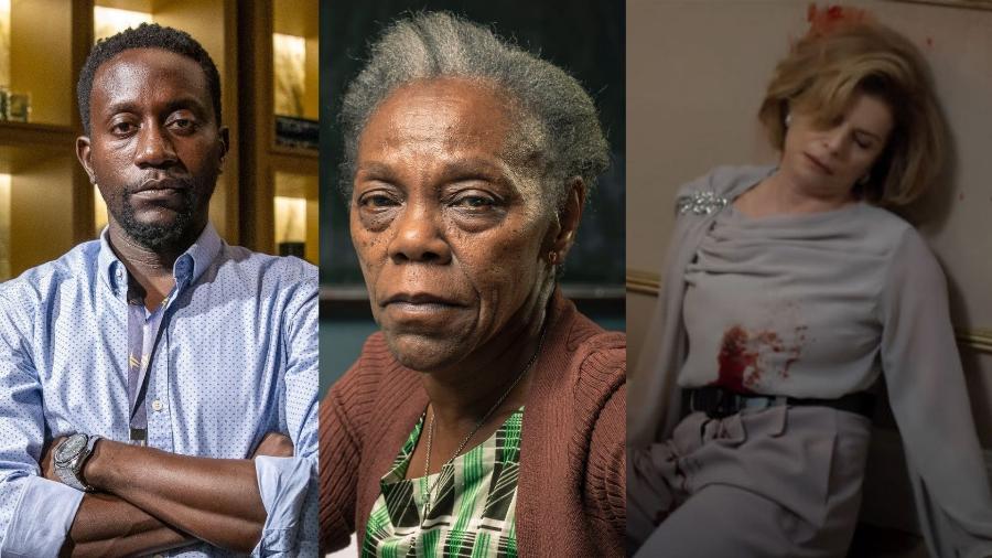 Luciano (Licínio Januário), Nise (Teca Pereira) e Odete Roitman (Debora Bloch) em 'Vale Tudo'