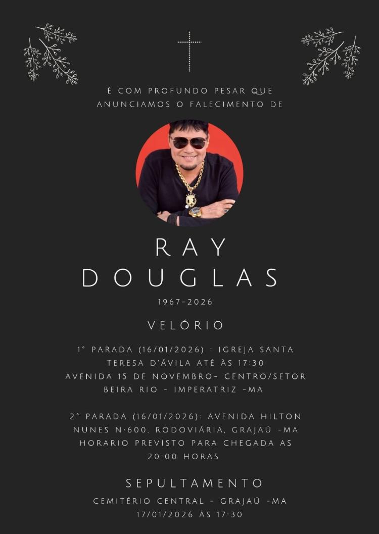 Morre cantor Ray Douglas, ícone do Brega no Pará, aos 58 anos
