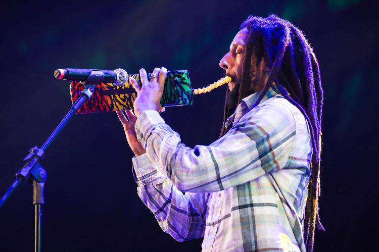 Show do jamaicano Julian Marley no palco Anhangabaú, na Virada Cultural 2024