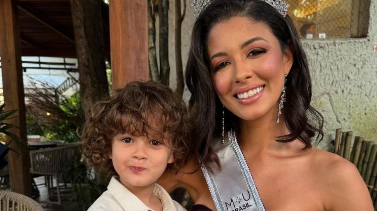 Miss Pernambuco é mãe do pequeno Pedro, de 4 anos