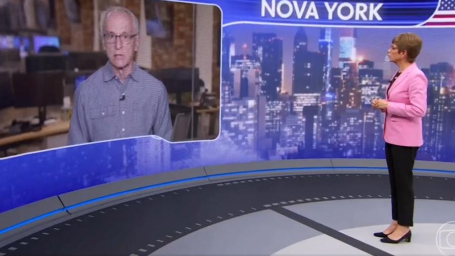 Jorge Pontual teve um "apagão" durante o Jornal da Globo - Reprodução/Globo