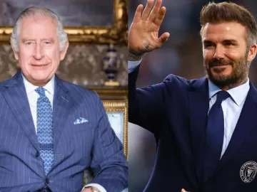 Rei Charles se encontra com Beckham após 'esnobar' príncipe Harry