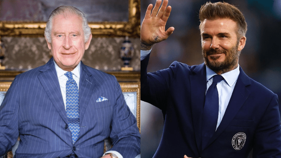 Rei Charles encontrou David Beckham após 'esnobar' príncipe Harry