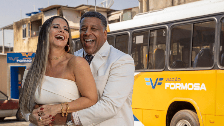 Rosana (Viviane Araujo) e Edson (Ailton Graça) em 'Volta por Cima'