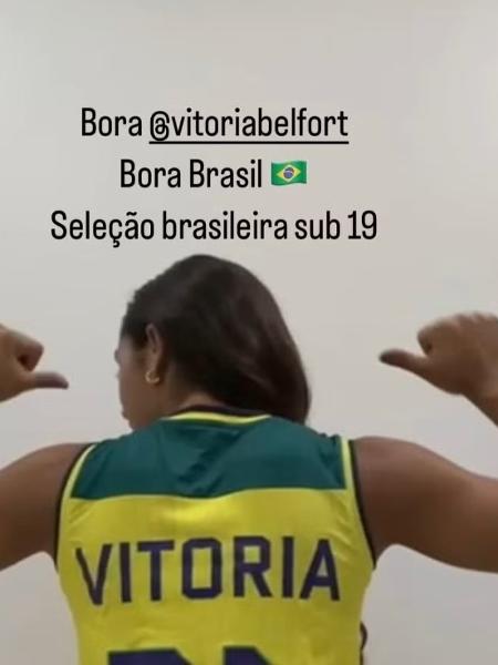 Vitoria Belfort é convocada para a seleção Vitoria Belfort é convocada para a seleção